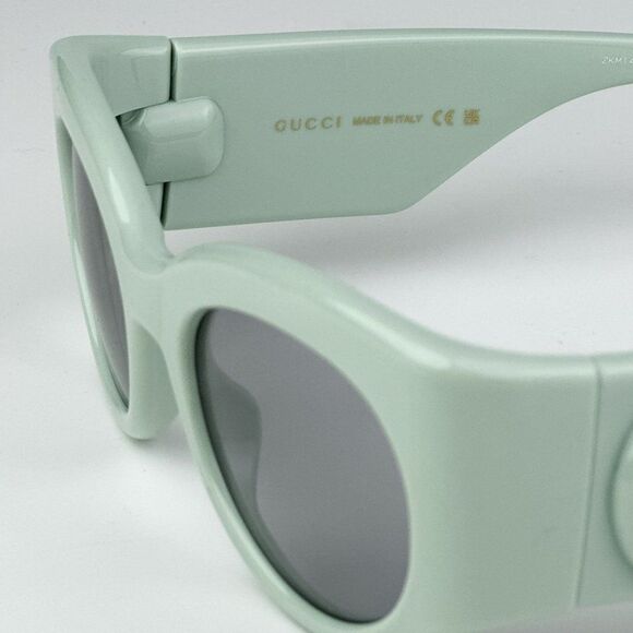 NEW Gucci GG1544S 003 Green Grey Unisex Oval Sunglasses GG 1544S - Picture 6 of 9